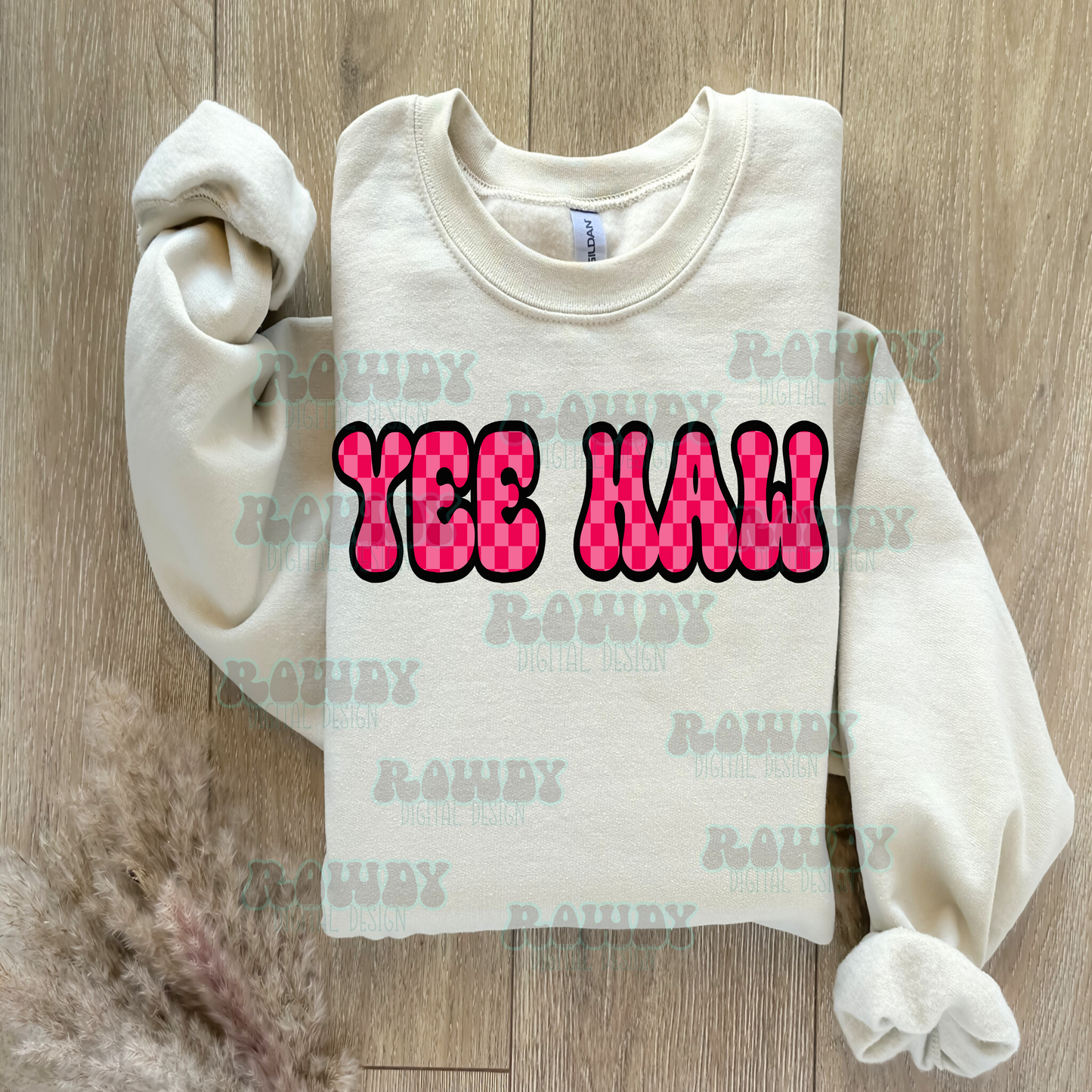 YeeHaw Checkered Digital Deaign