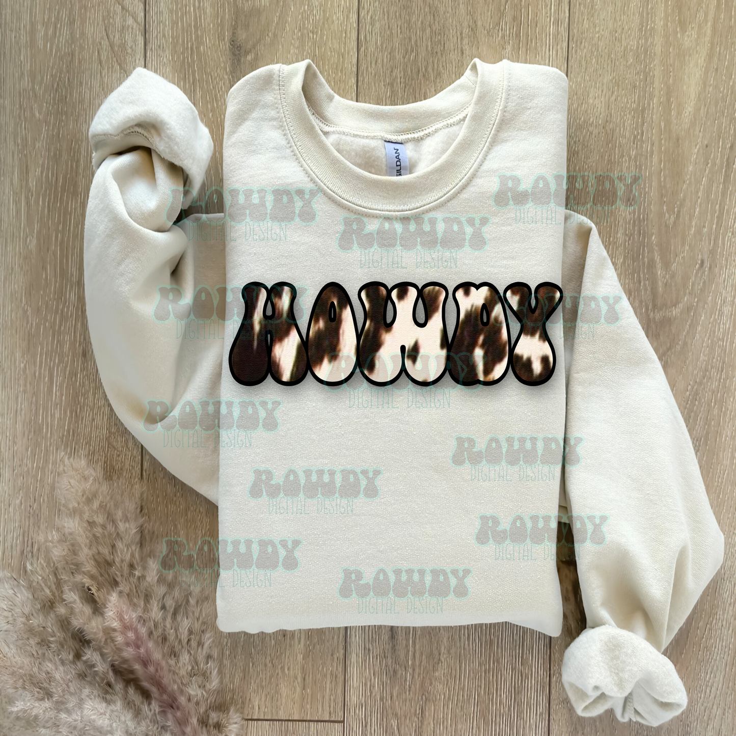 Howdy Cowprint Digital Design