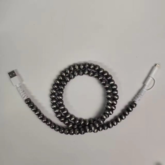 SILVER BEAD CHARGER