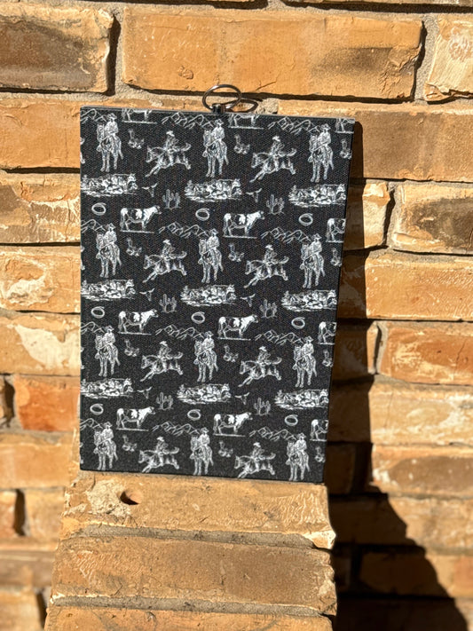 Cowboy Scene Cutting Board