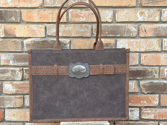 Wrangler large buckle tote