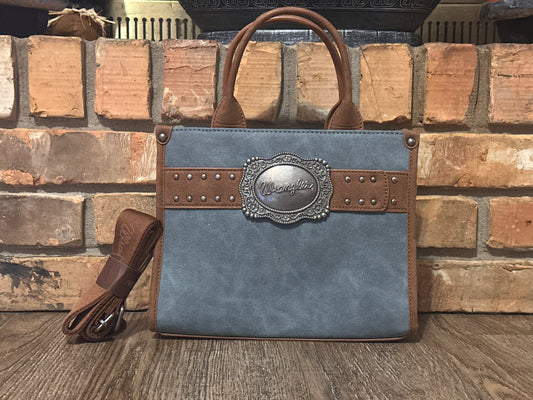 Wrangler Buckle tote- denim