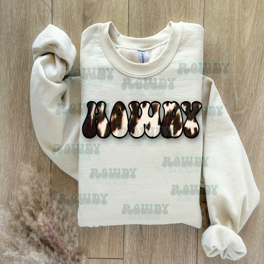 Howdy Cowprint Digital Design