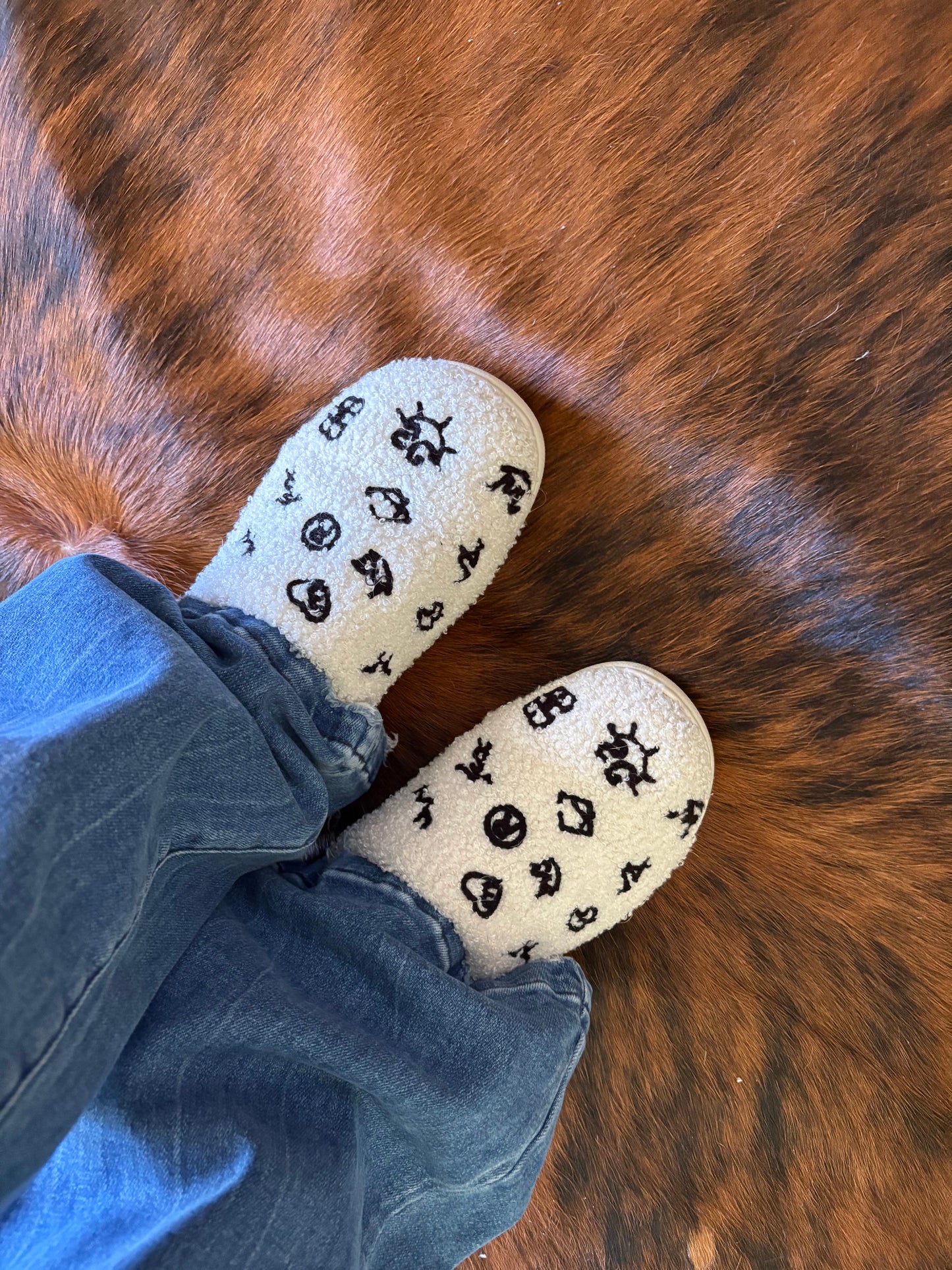 CATTLE BRANDS SLIPPERS