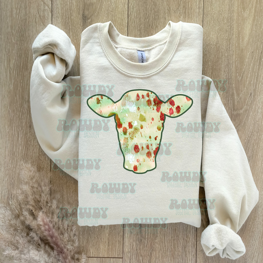 Christmas Cow Digital Design