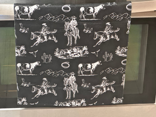 Cowboy Scene Dish Towel